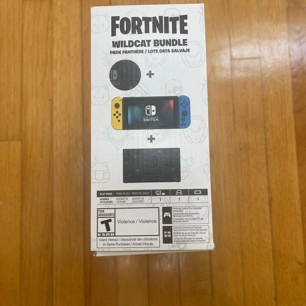Nintendo Switch Fortnite wild cat Edition(code not included) - Black and Blue